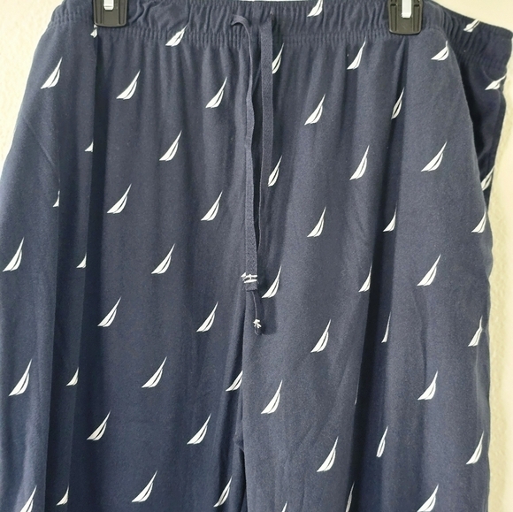 Nautica Men's Pajama Pants 100% Polyester Sleepwear Size XXL Blue Lounge Wear - Picture 5 of 10